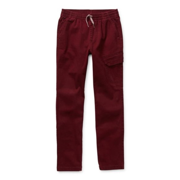 Arizona Tapered Jogger Burgundy Pants Stretch - Picture 1 of 2